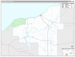 Ontonagon County, MI Map (Premium Style)