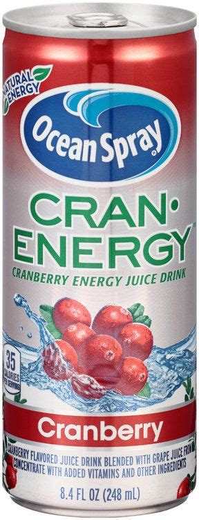 Ocean Spray® Cran•energy™ Cranberry Energy Juice Drink 8 4 Fl Oz Can Reviews 2022