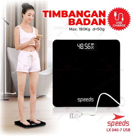 Jual Timbangan Badan Digital Scale Kaca Berat Max Kg Speeds