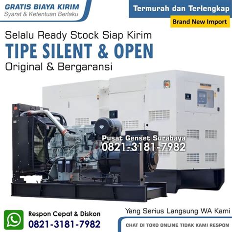 Jual Harga Genset Kva Perkins Cummins Isuzu Emerald Shopee