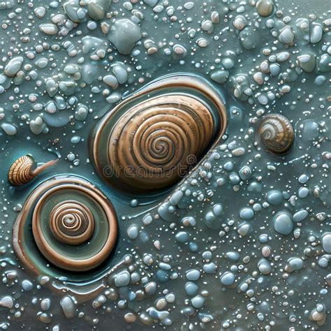 A Slimy And Oozy Texture With Snail Slime And Wet Mud4 Generative Ai Stock Illustration