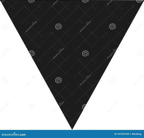 Triangle upside down stock vector. Illustration of abstract - 107204108