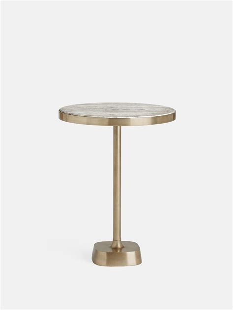 Arlon Side Table Terra Bianca Marble Medium Soho Home