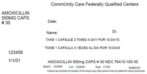 Amoxicillin Central Texas Community Health Centers Page 5