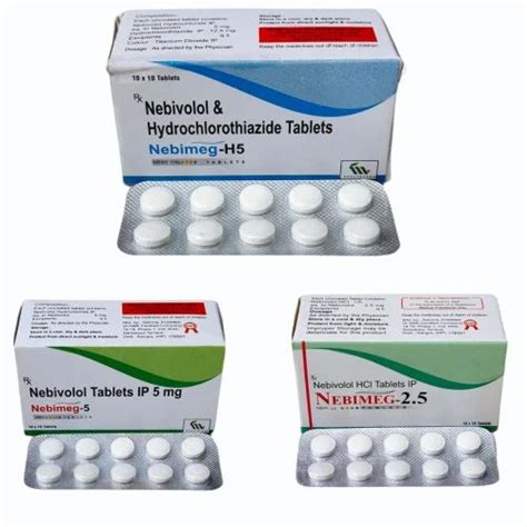 Nebivolol Hydrochloride 2 5 Mg Tablets At Rs 1500 Box Nebivolol