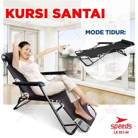 Jual Speeds Kursi Malas Kursi Santai Lipat Portabel Folding Chair