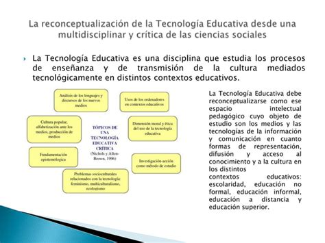 La Tecnolog A Educativa Como Disciplina Ppt