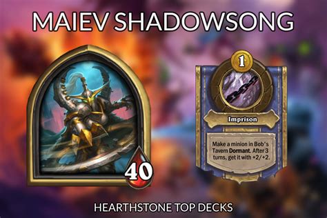 Shadow Warden Maiev Shadowsong Hearthstone Top Decks