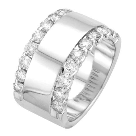 Wide Wedding Bands for Women with Diamonds - Wedding and Bridal Inspiration