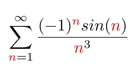 An Alternating Trigonometric Infinite Series YouTube