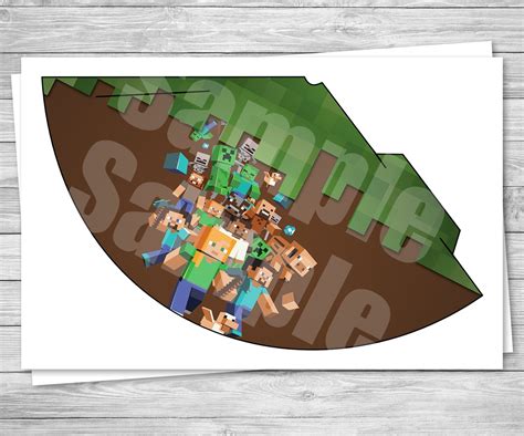 Minecraft Printable Party Hats Minecraft Printables