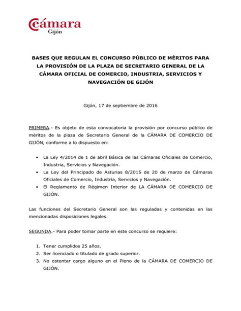 bases que regulan el concurso público de méritos para la provisión