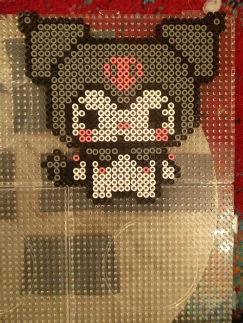 Kuromi perler beads 💗 | Diy perler bead crafts, Easy perler beads ideas ...