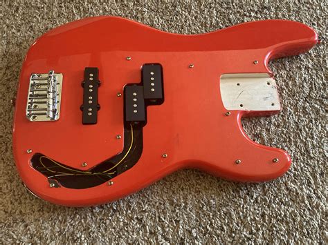 Sold Squier Mii 2020 Affinity Pj Body Race Red Partially Loaded