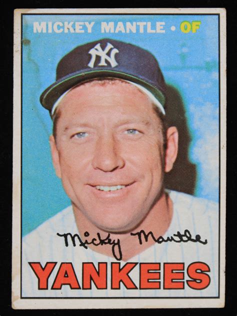 Lot Detail Mickey Mantle New York Yankees Topps Trading Card