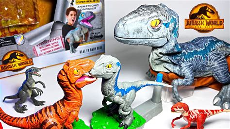 Real Fx Blue New Jurassic World Dominion Dinosaurs Velociraptors