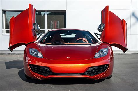 C Color Mclaren Mp Naranja Superdeportivo Volc N Fondo