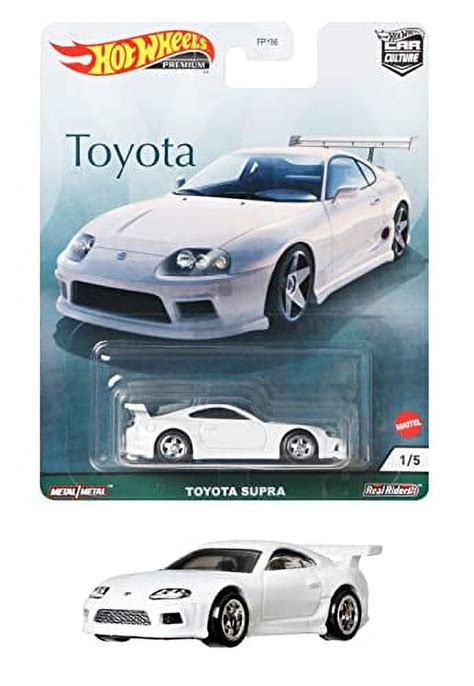 Hot Wheels Premium Toyota Supra White Car Culture Toyota Series