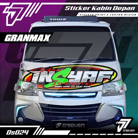 Jual Stiker Decal Kabin Depan New Insyaf Custom Granamax Full Laminasi