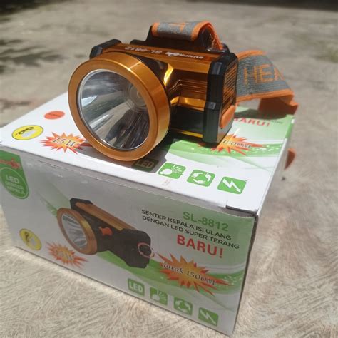 Jual Headlamp Senter Kepala Casan Rechargeable Sunpro Sl W Cahaya