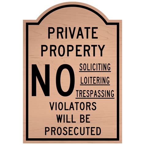 No Soliciting Loitering Trespassing Engraved Sign Egre 13357 Blkoncshw