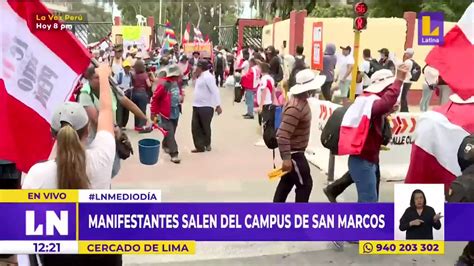 Latina Noticias On Twitter Esnoticiaahora 🚨 Manifestantes De Distintas Regiones Del Perú