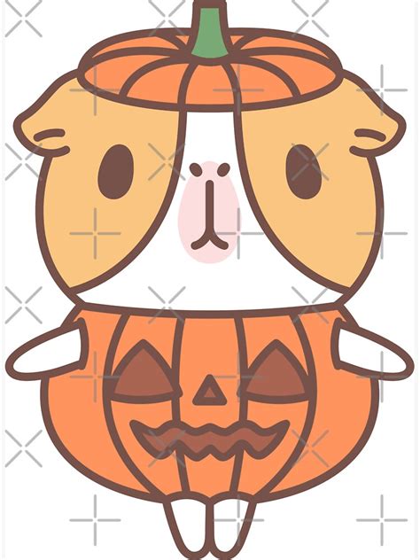 "Guinea pig in pumpkin costume " Magnet for Sale by Miri-Noristudio | Redbubble