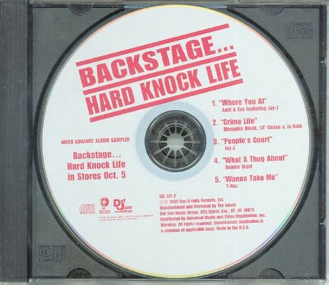 Backstage...Hard Knock Life (1999, CD) - Discogs