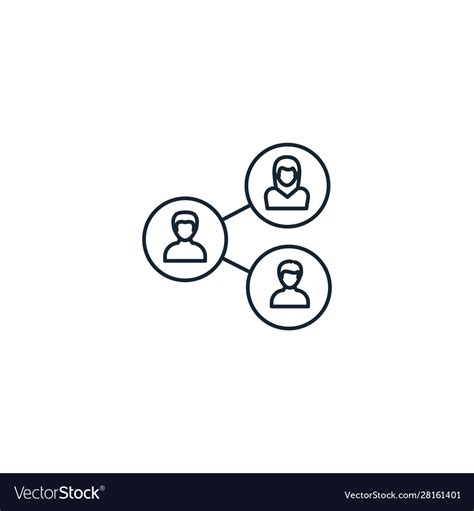 Employee Relations Creative Icon Line Royalty Free Vector