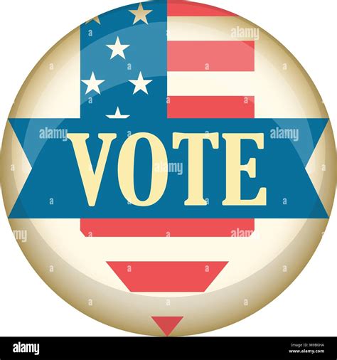 Retro United States Campaign Button Stock Vector Image And Art Alamy