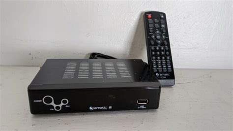 Ematic AT103B Digital TV Converter Box W Remote TESTED WORKING EBay