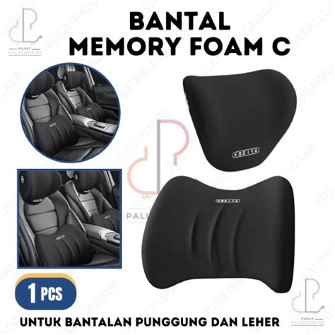 Jual Bantal Leher Mobil Headrest Backrest Penyangga Sandaran Leher