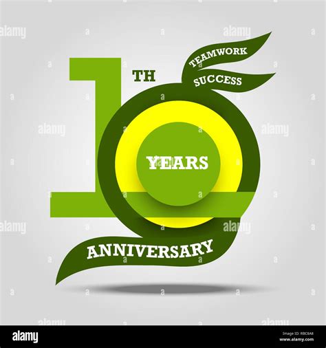 Ten symbol years anniversary logo hi-res stock photography and images ...