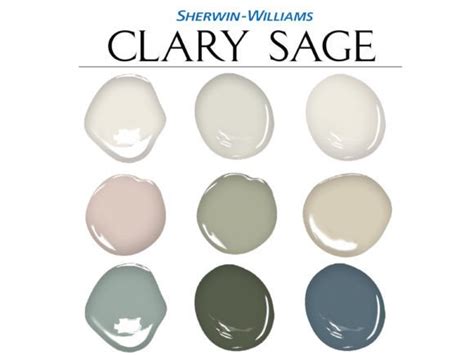 Clary Sage Palette Sherwin Williams Graphic By Concept Colors