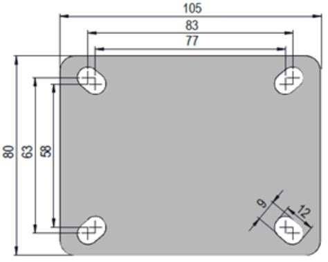 Suporte Girat Rio Inox Rod Zio C Freio Trava Pol Colson Loja Brafer