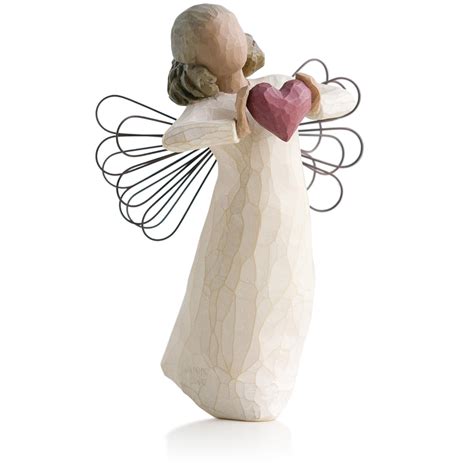 Willow Tree® Angel With Love Heart Figurine - Figurines | Hallmark