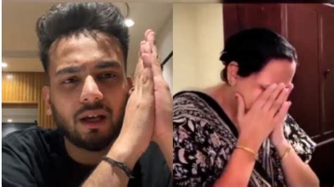 Video Elvish Yadav S Mother Cries As Youtuber Lands In Jail Over Snake