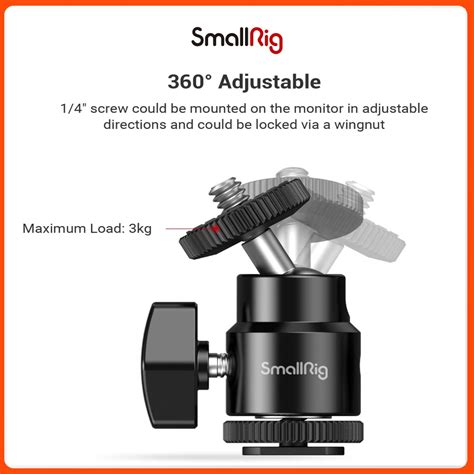 Smallrig Lcd Monitor Shoe Adapter Camera Hot Shoe Shopee Singapore