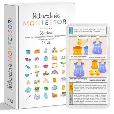 ćwiczenia Montessori Książka Montessori Dla Dzieci 11551924562 Książka Allegro