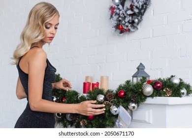 Naked Woman Apron Standing Back Near Stock Photo Shutterstock