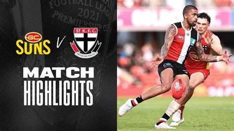 Gold Coast Suns V St Kilda Highlights Round 8 2021 AFL YouTube