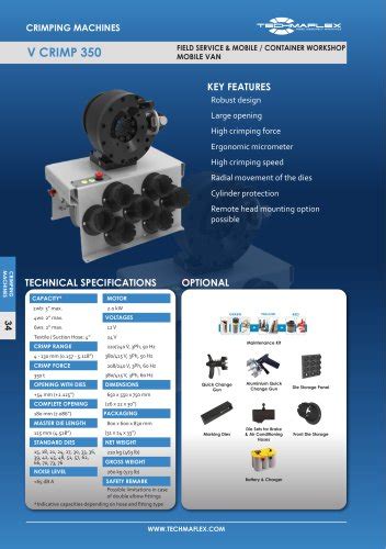 S CRIMP 350 EVO L TECHMAFLEX PDF Catalogs Technical