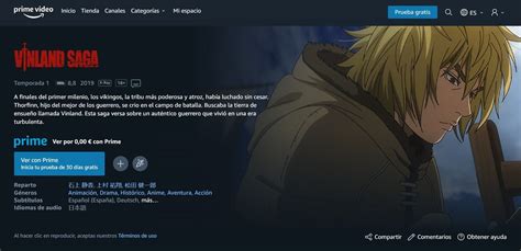 Vinland Saga Dónde ver el anime al completo