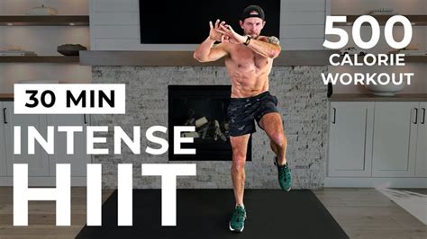 30 Min Intense HIIT Workout For Fat Burn Cardio No Equipment No