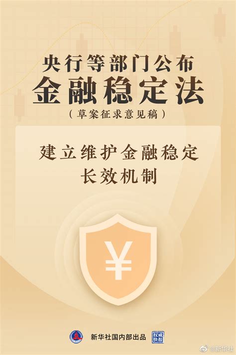 央行等部门公布金融稳定法（草案征求意见稿）