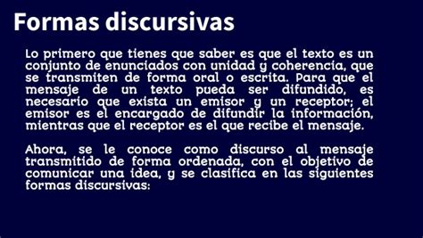 Formas Discursivas