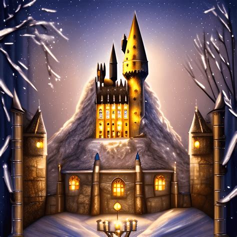 Hogwarts Castle Hanukkah Digital Graphic · Creative Fabrica