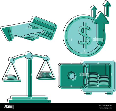 Set Of Finance Icons Vector Stock Vector Image Art Alamy