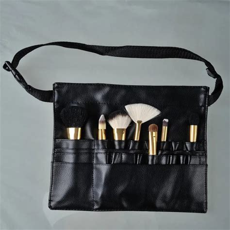 Three Arrays Makeup Brush Apron With Artist Belt Strap Leather Make Up