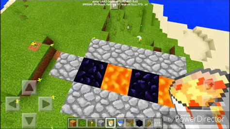 Como Hacer Un Portal Al Nether Con Agua Y Lava Facil En Minecraft Pe